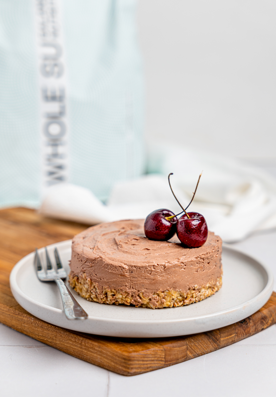 High Protein Single-Serve Chocolate Cheesecake